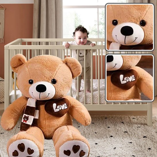 Doudou ours marron