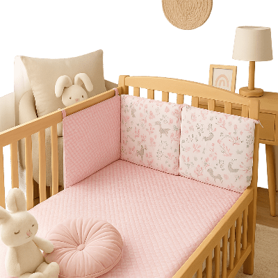 Tour de lit bébé | Nordique 6 coussins coton - Zoombébé