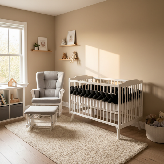 Chambre bébé complète avec tresse de lit 4m Black