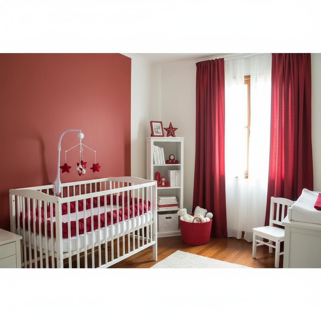 Chambre cosy rouge