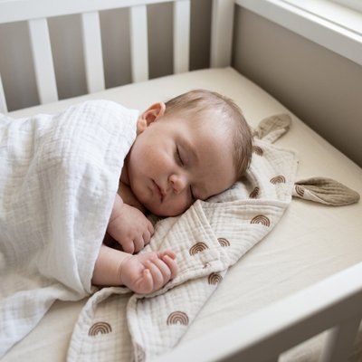 Doudou avec bebe qui dort
