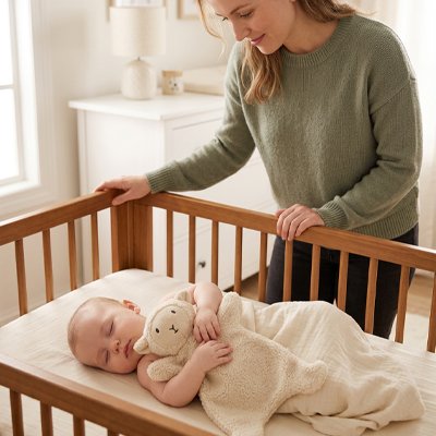 Doudou bebe avec maman
