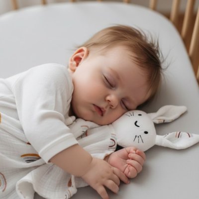 Doudou lapin calin bebe