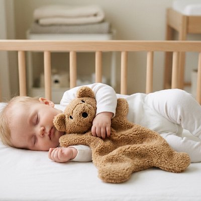 Doudou nounours marron