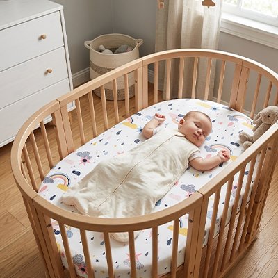 Drap housse lit bebe blanc 