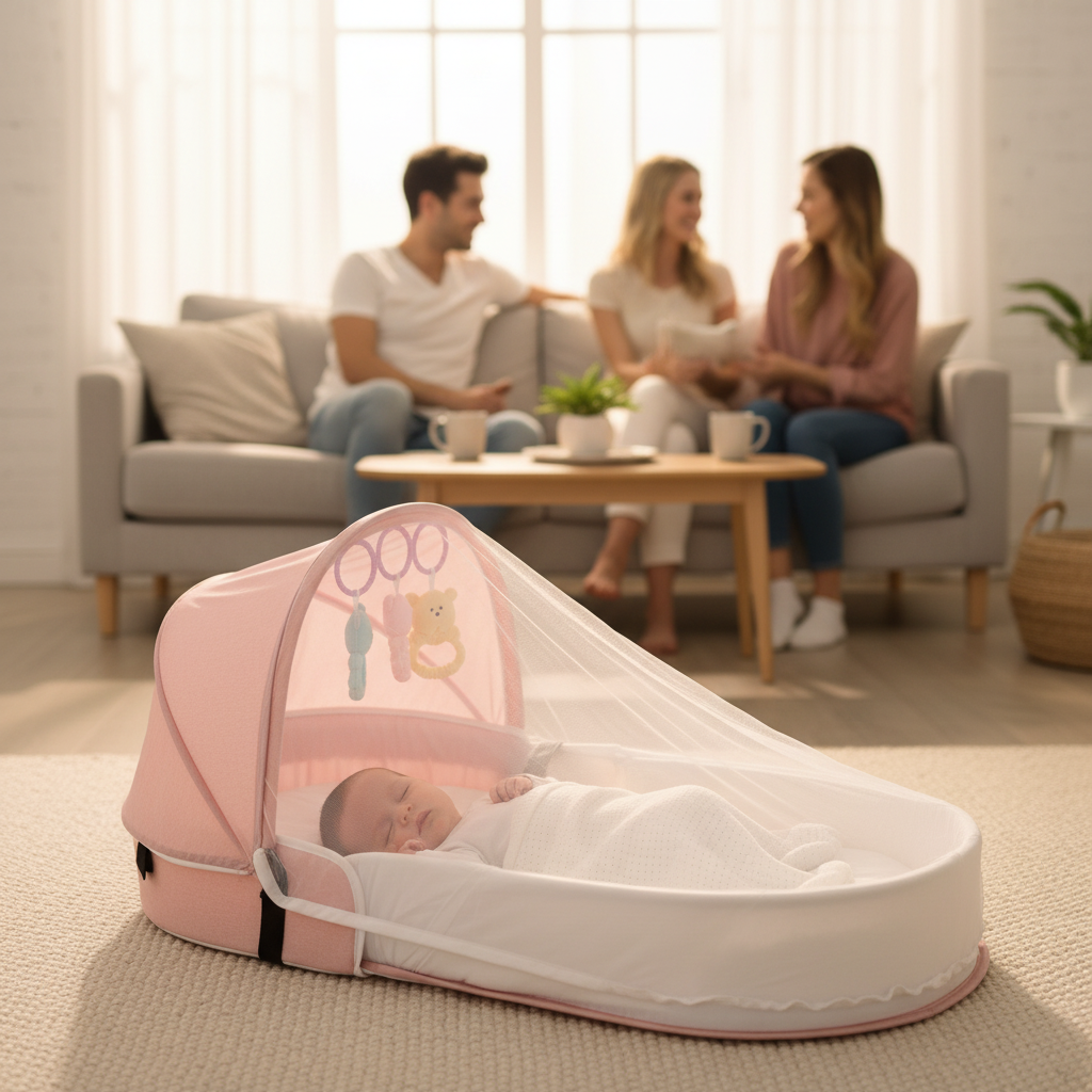 Lit bebe de voyage |Rose