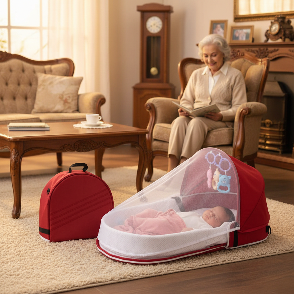 Lit bebe de voyage | Rouge