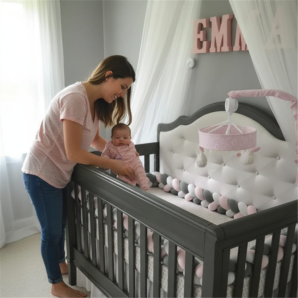 Maman dépose bébé