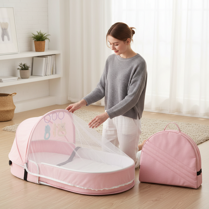 Lit bebe de voyage |Rose