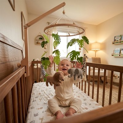 Mobile pour bébé heureux