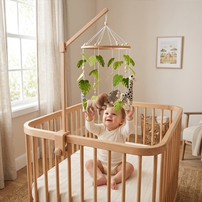 Mobile pour bébé jungle