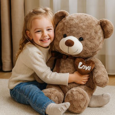 Ours en peluche marron