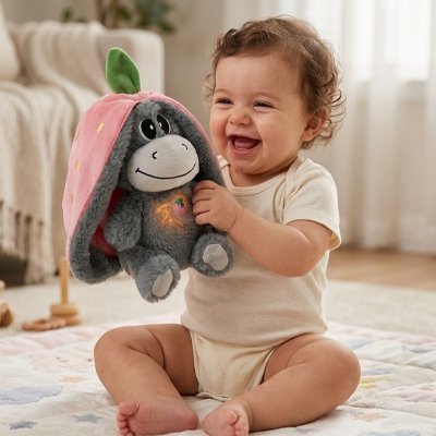 Peluche qui respire grise