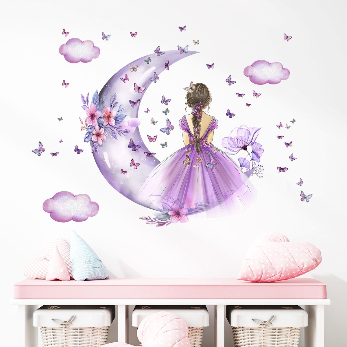 PrincesseSticker™ - Lune Mauve - Zoombébé