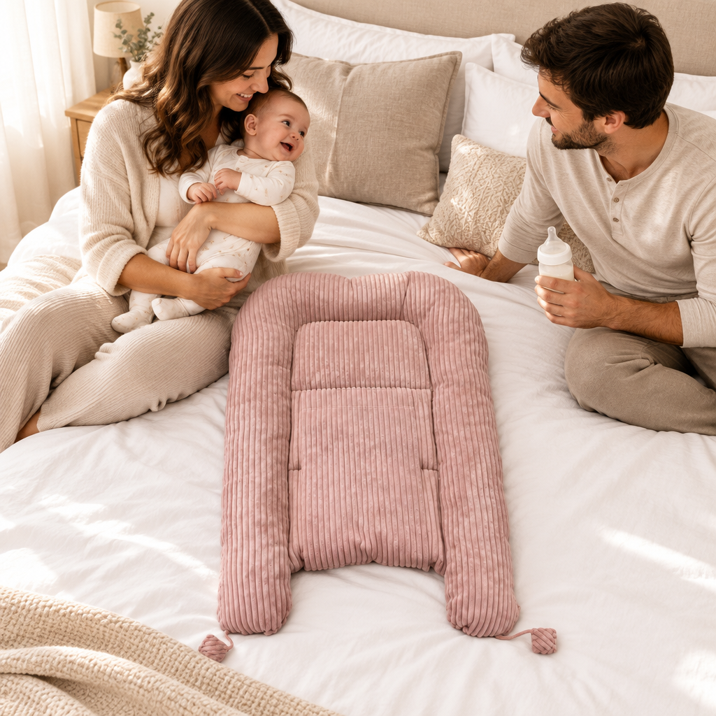 r-ducteur rose-c-tel lors dun moment familial matinal avant biberon