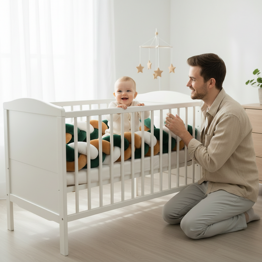 Tour de lit bébé tressé - Automne