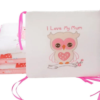 tour de lit bébé fille chouette