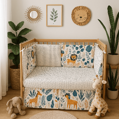 Tour de lit bébé | Jungle Coton - Zoombébé