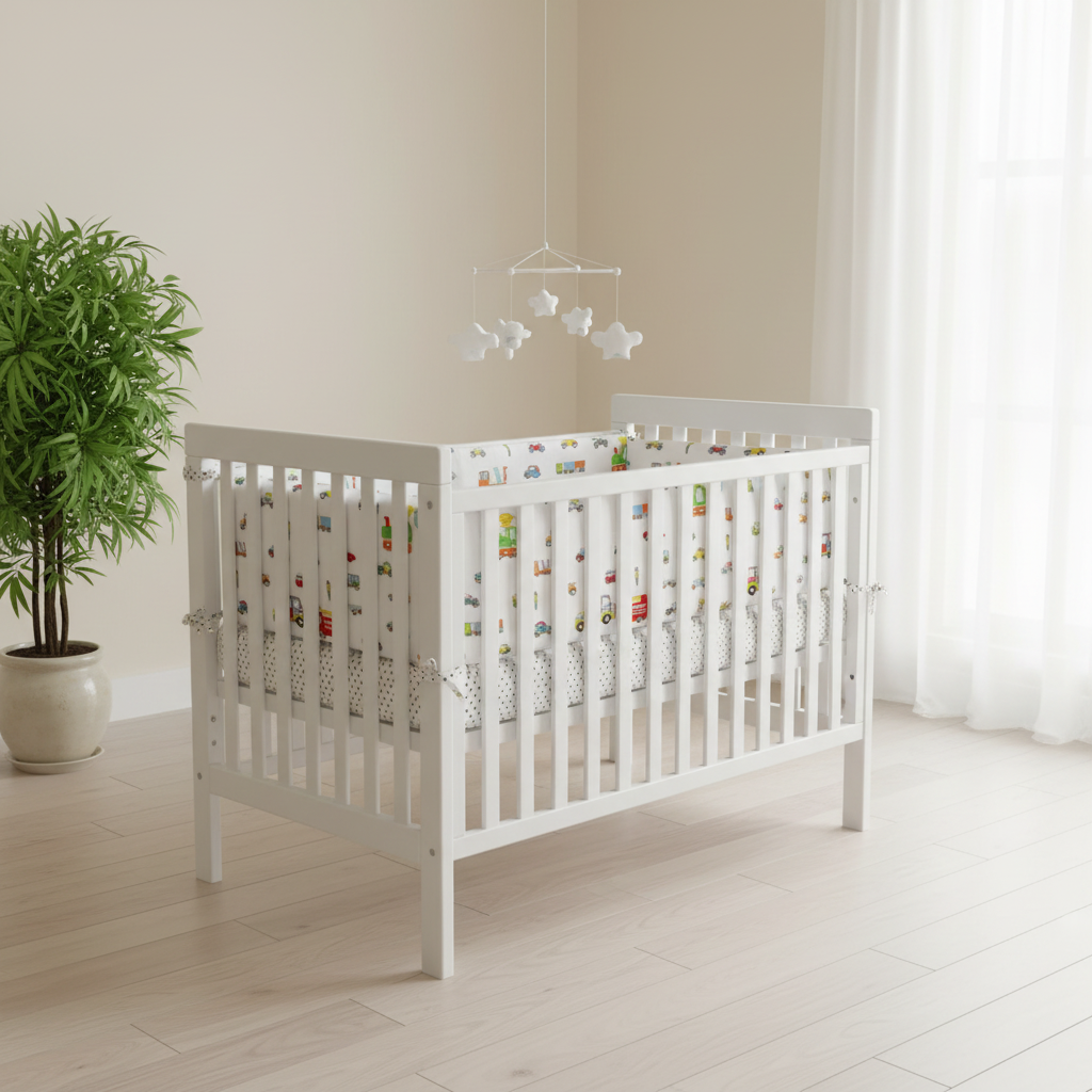 Tour de lit bebe vehicules nurserie moderne