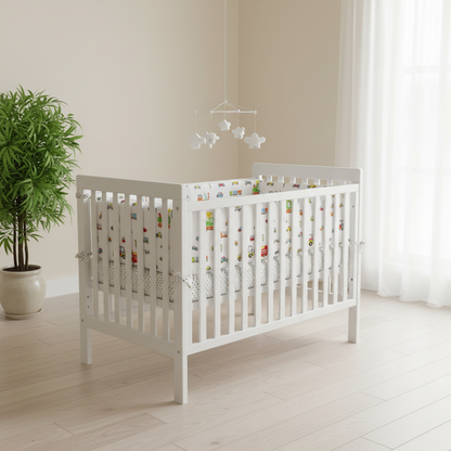 Tour de lit bebe vehicules nurserie moderne