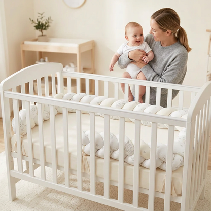  tour-de-lit tresse 3m dans lit maman avec bebe dans ses bras