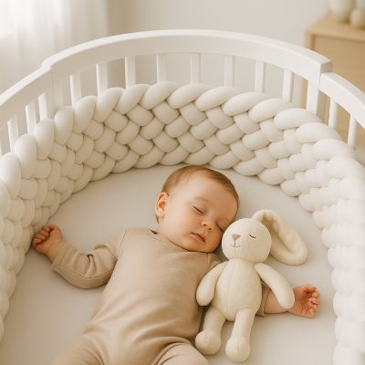 Tour de lit tressé| Blanc™ - Zoombébé