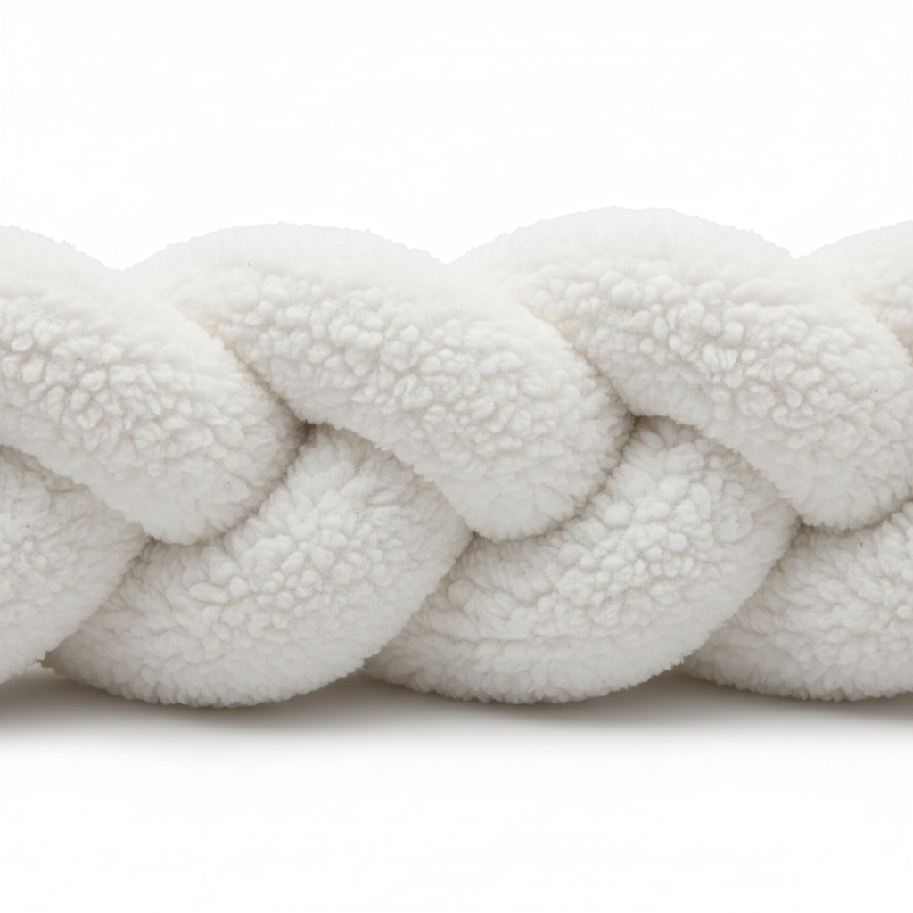 Tresse de lit bebe | Molletonne blanc