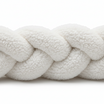 Tresse de lit bebe | Molletonne blanc