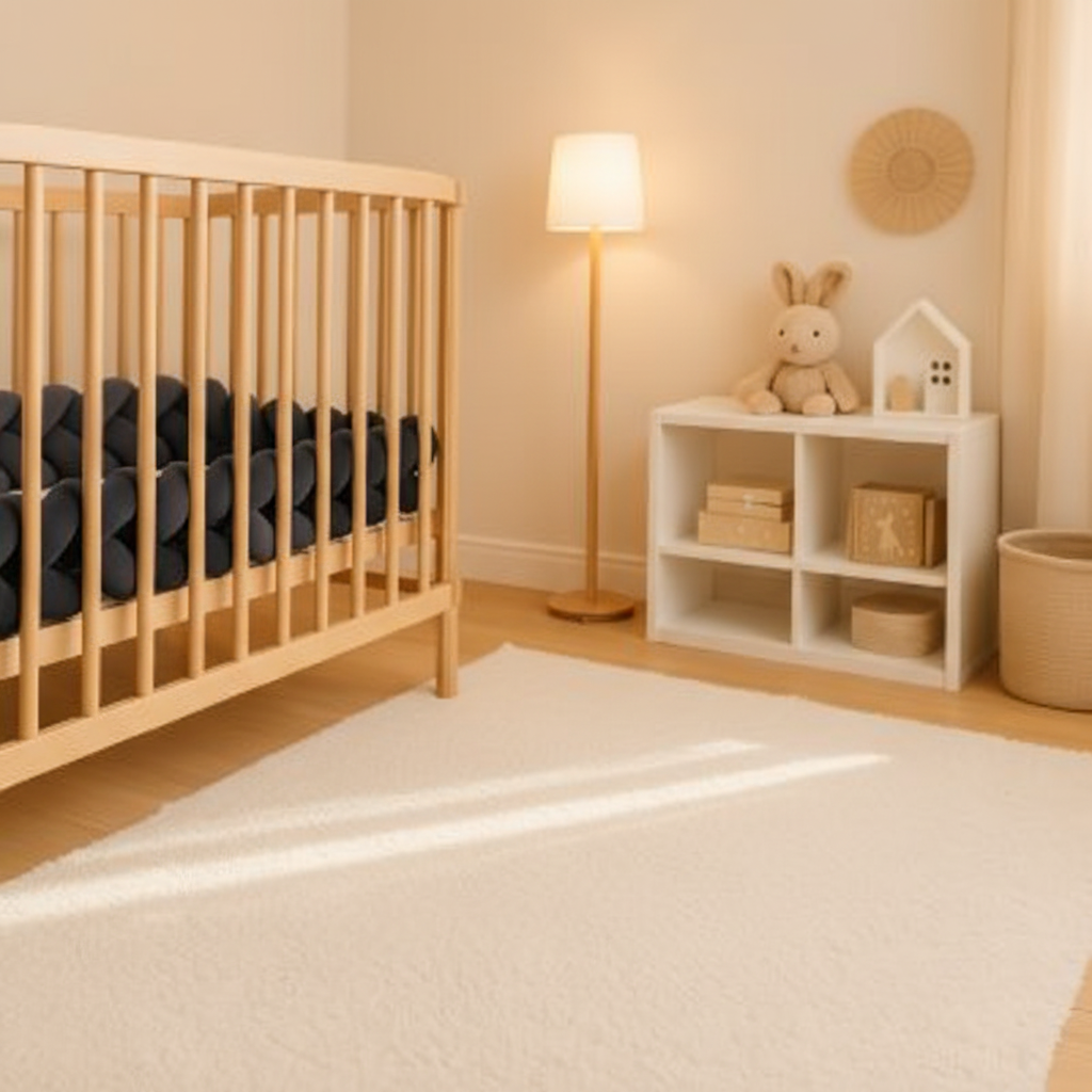 Tresse de lit bébé 4m Black dans chambre scandinave