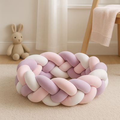 tresse de lit bebe sur tapis