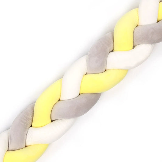 Tresse de lit| Jaune Gris Blanc - Zoombébé