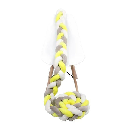 Tresse de lit| Jaune Gris Blanc - Zoombébé