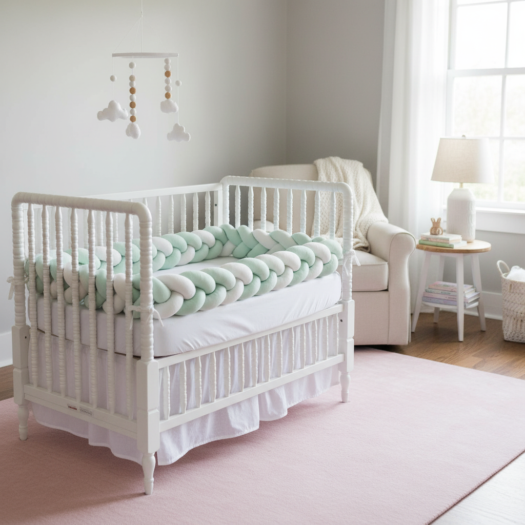 Tour de lit tresse | Protection Coton Doux