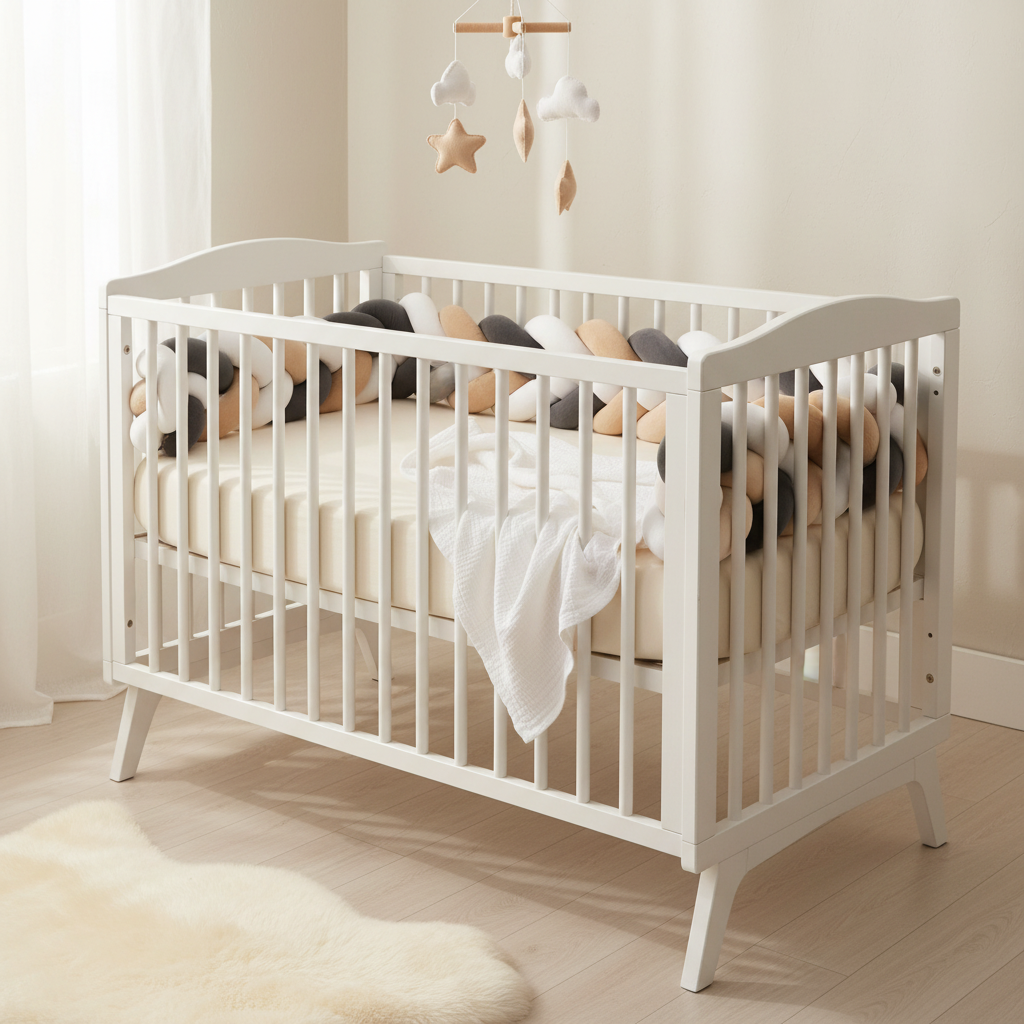 Tour de lit bébé tressé | CozyProtect