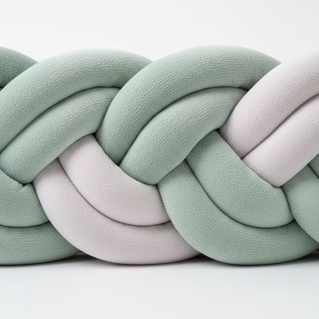 Tresse green - détail coton