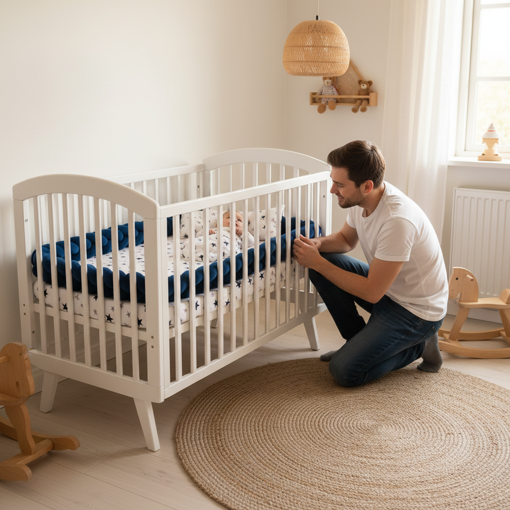 Tresse lit bleu marine - papa