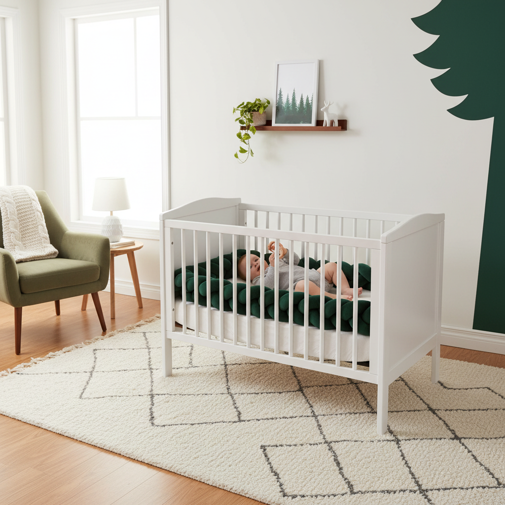 Tresse vert sapin chambre complète