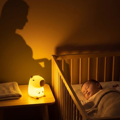 Veilleuse bébé qui dort